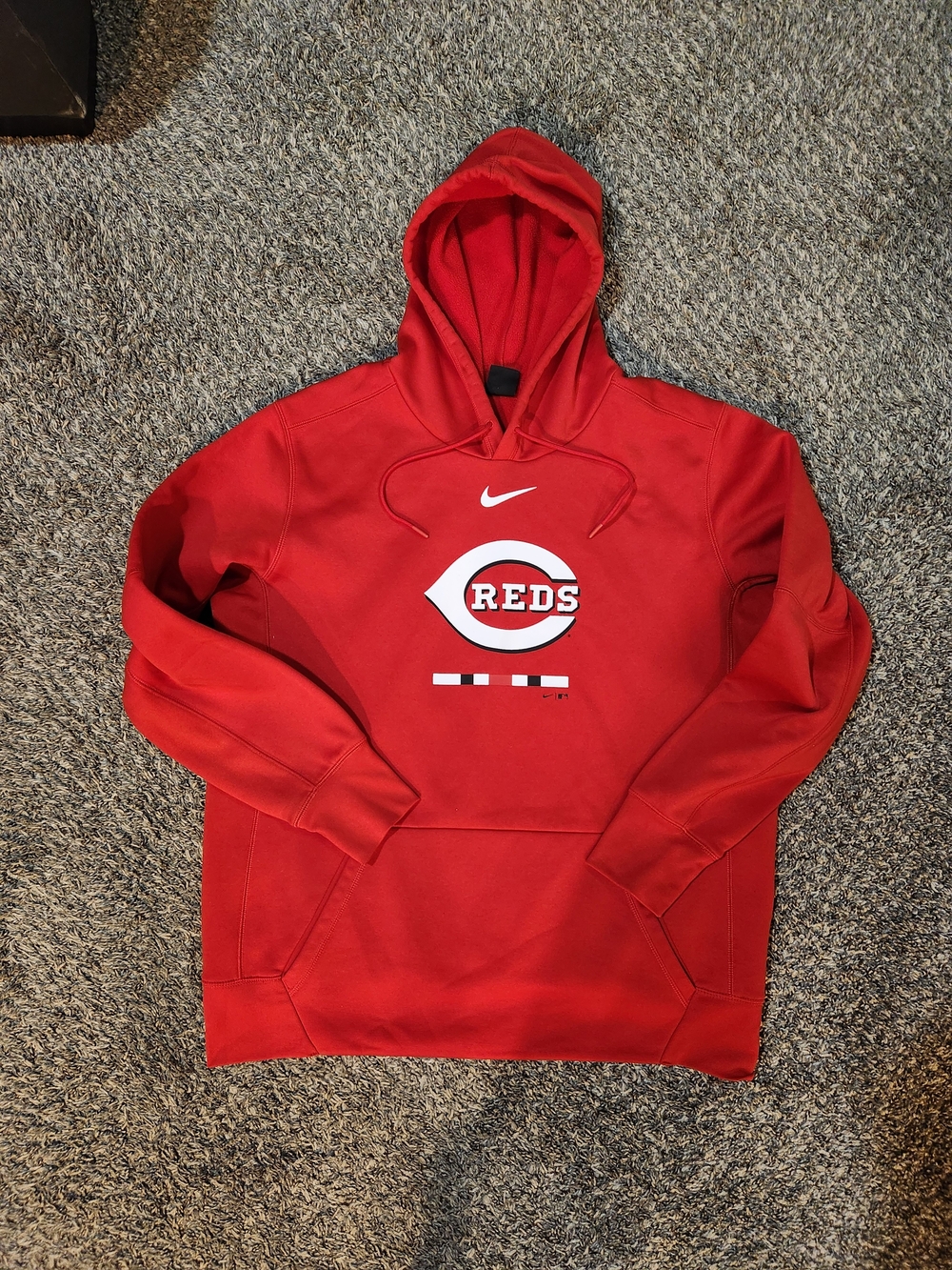 Nike Red Cincinnati Reds Pullover Hoodie Men Large